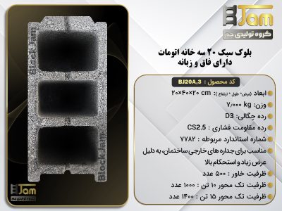 بلوک سبک 20 استاندارد